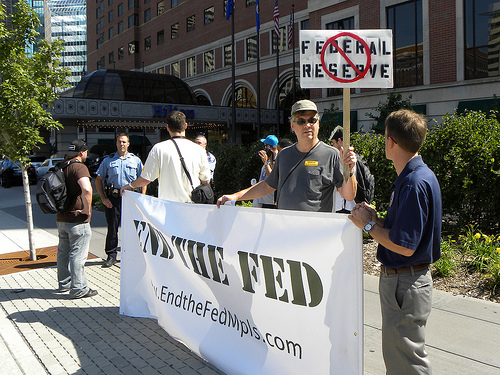 Wall Street Protesters Target Federal Reserve
